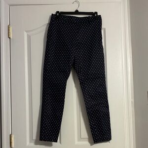 Women Black Patterned Pants